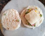 A picture of step 3 of Bread patties stuffed with vegetables and cheese.