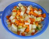 A picture of step 4 of Red Enchiladas with Vegetable Picadillo.