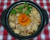 Hình bước làm 3 của món Nấm đùi gà kho tộ