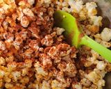 A picture of step 5 of Red hot buffalo popcorn.