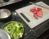 A picture of step 1 of Veg Manchurian.