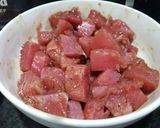 Hình bước làm 1 của món Cá ngừ đại dương lúc lắc