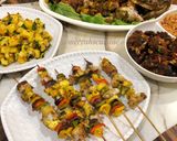 A picture of step 3 of Plantain kebabs.