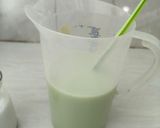 Foto langkah ke 1 dari resep Puding Matcha Latte ala Kafe Jepang.