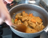 Foto do passo 3 de Seitan estufado com puré de batata