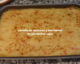Foto del paso 9 de la receta Lasaña de verduras y bechamel de pimientos rojos