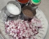 A picture of step 1 of Onion parantha curd and ghee.