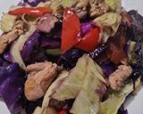 A picture of step 2 of Green and Purple Cabbage.