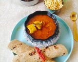 A picture of step 1 of Gatte ki sabji (Besan ke gatte / Gram flour Curry).