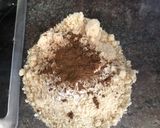A picture of step 3 of Pear and blackberry cake - vegan and GF.