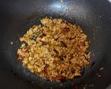 A picture of step 2 of Stir-Fried Tofu and Ground Pork with Basil (Pad Krapow Tofu Moo Sap).