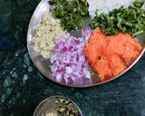 A picture of step 1 of Winter Veggie Kadhi Pakode.