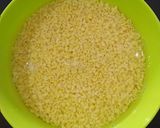 A picture of step 1 of Chandrakanti Pitha.