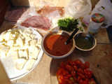 Pizza a la parrilla