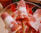 A picture of step 3 of Plum Yogurt Ice Pops.