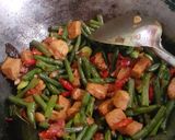 Foto langkah ke 3 dari resep #203 Tumis KTP (kacang panjang, tahu, pete).