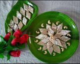 A picture of step 7 of Kaju Katli.