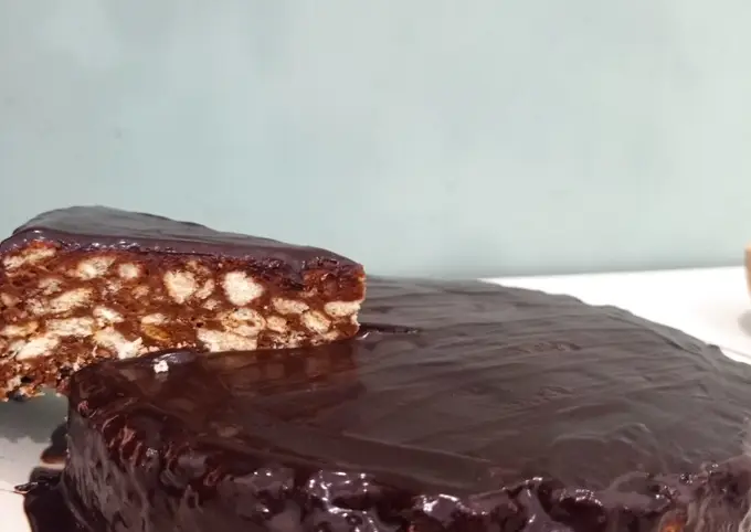 Langkah-langkah untuk membuat Cara membuat Chocolate cake ala Rumahan (3 bahan saja)