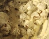 A picture of step 1 of Beef Stroganoff style Fried Burritos.