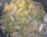 A picture of step 3 of Fried Cabbage and Kielbasa 🥬.