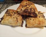 Foto del paso 11 de la receta: Napolitanas de mermelada con chocolate y pasas