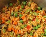 A picture of step 3 of Vegetable Pulav.