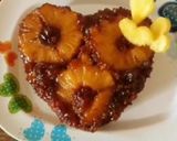 A picture of step 11 of Upside down caramalized pineapple cake(Eggless/without Oven).