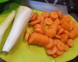 Bableves Füstölt Hússal és csipetkével (kuktában vagy sem) recept fázis 4 fotója