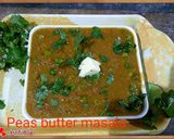 A picture of step 13 of Peas butter masala.