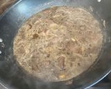 A picture of step 3 of Filipino Beef Adobo.