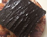 A picture of step 5 of Bread cake with Oreo frosting.