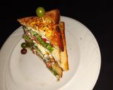 A picture of step 7 of Egg in a nest sandwich.