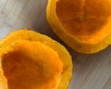 Ofenkäse im Kürbis Rezeptschritt 1 Foto