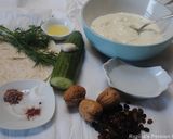 A picture of step 1 of Persian Cucumber Soup.