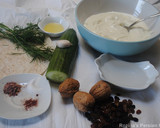 A picture of step 1 of Persian Cucumber Soup.