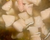 Une image de l'étape 3 de Soupe aux lentilles et flétan.
