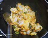 A picture of step 3 of UP style Dahi wali Arbi Spicy Arbi in yogurt curry.