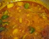 A picture of step 3 of Aloo Capsicum.