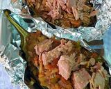 Foto del paso 19 de la receta Berenjena asada al horno rellena de atún y queso