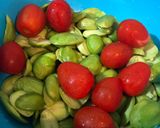 Gambar langkah 4 resipi Sambal Sotong Udang Petai.