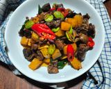 Foto langkah ke 6 dari resep Tumis Kentang Ati Ampela Pete.