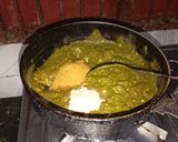 A picture of step 5 of Palak Paneer.