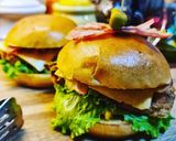 Pas rețetă Hamburger cu pui crocant ❤🤗🥓🍔🍗 6 fotografie