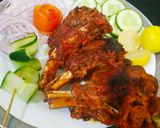 A picture of step 6 of Tandoori chops.