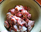 Foto del paso 1 de la receta: Mollejas en salsa de hortalizas con guarnición de arroz