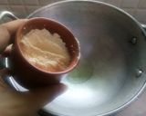 A picture of step 1 of Besan ladoo.