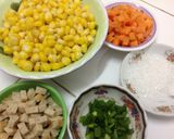 Hình bước làm 1 của món Bắp (Ngô) xào chay