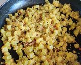A picture of step 3 of Chayote/ chow chow fry.