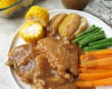Foto langkah ke 11 dari resep Steak Ayam Crispy Saos Lada Hitam.