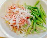 Foto langkah ke 4 dari resep Salad Asparagus dan Tauge citarasa kepiting.